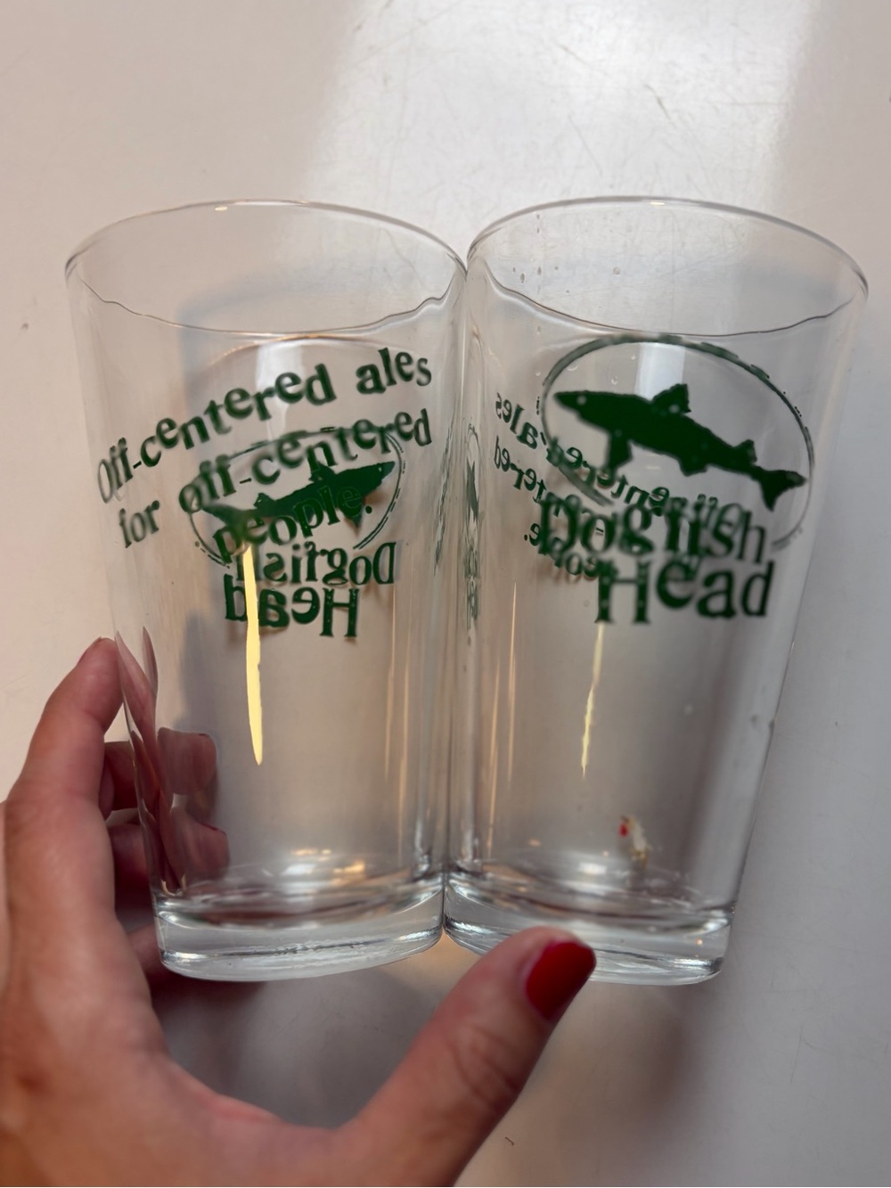 Dogfish Head Brewery Pint Glass Set of 2